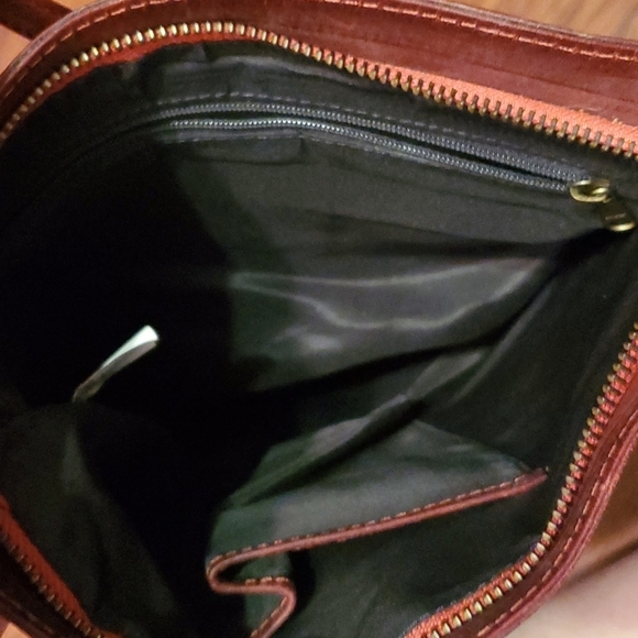 Estalon Purse crossbody leather red ish on color - Picture 8 of 13